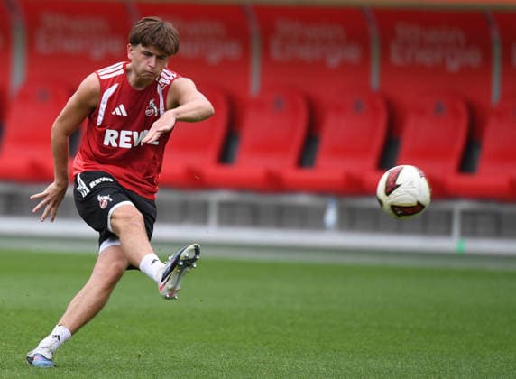 03.09.2026 xophax, Fussball-Bundesliga ,1.FC Köln 1.FC Köln, Saison 2026 2027 , Fussball-Bundesliga Training am Geissbockheim . Abschlusstraining vor dem Spiel gegen den VFB Stuttgart. Mikey Moore ( 1.FC Köln ) Köln *** September 3, 2026 xophax, Bundesliga Soccer, 1. FC Köln 1. FC Köln, 2026–2027 Season, Bundesliga Soccer Training at the Geissbockheim Final training session before the match against VFB Stuttgart Mikey Moore 1. FC Köln Cologne