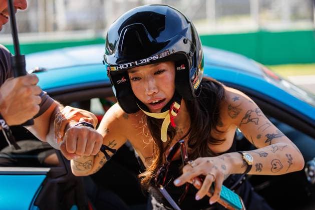 Peggy Gou (DJ, Modedesignerin und Musikproduzentin) nach der Hotlap mit Andrea Kimi Antonelli (Mercedes AMG Petronas F1 Team, 12), Emotionen, Geste, Gestik, Mimik, Portrait Grosser Preis von Italien, Motorsport, Formel 1, Saison 2026, 03.09.2026 Grosser Preis von Italien, Motorsport, Formel 1, Saison 2026, 03.09.2026 *** Peggy Gou, DJ, fashion designer, and music producer, after the hot lap with Andrea Kimi Antonelli of the Mercedes AMG Petronas F1 Team, 12, emotions, gesture, body language, facial expressions, portrait, Italian Grand Prix, motorsports, Formula 1, 2026 season, September 3, 2026 Italian Grand Prix, motorsports, Formula 1, 2026 season, September 3, 2026 Copyright: xEibnerxPressefotox EP_ANS