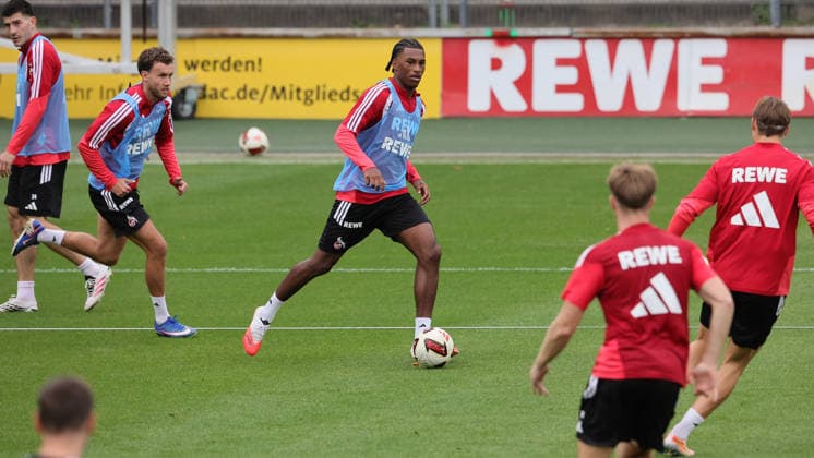 Training, 1. FC Köln, Reigan Heskey (1. FC Köln), 03.09.2026, Bild: *** Local Caption *** *** Sports Training, 1. FC Köln, Reigan Heskey 1. FC Köln, September 3, 2026, Image *** Local Caption ***