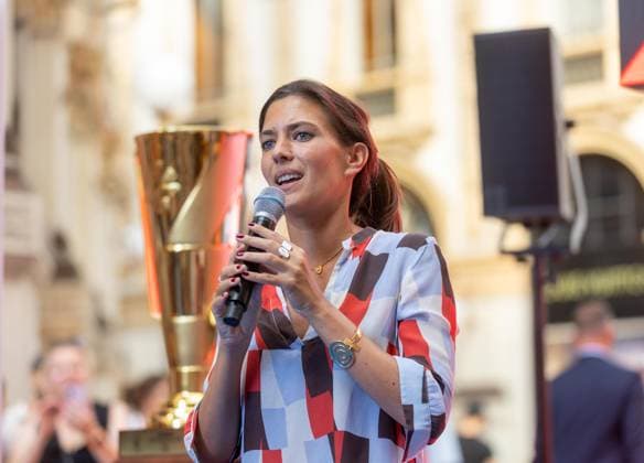 Martina Riva. Presentazione CountDown Clock del Prossimo Cel Enel Eurovolley 2026 in Galleria Vittorio Emanuele. GiovedÃ¬ 3 settembre 2026. Milano, Italia. (foto Stefano Porta LaPresse) Unveiling of the Countdown Clock for the upcoming Enel EuroVolley 2026 in Galleria Vittorio Emanuele. - Milan, Italy - September 3, 2026 (photo Stefano Porta LaPresse)  Copyright: xStefanoxPortax LaPressex