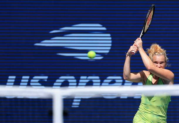 US Open tennis tournament - Day 5 Katerina Siniakova of Czechia in action against Naomi Osaka of Japan during the Women s Singles second round of the US Open Tennis Championships in Flushing Meadows, New York, USA, 03 September 2026. FLUSHING MEADOWS NEW YORK United States  Copyright: xCRISTOBALxHERRERA-ULASHKEVICHx