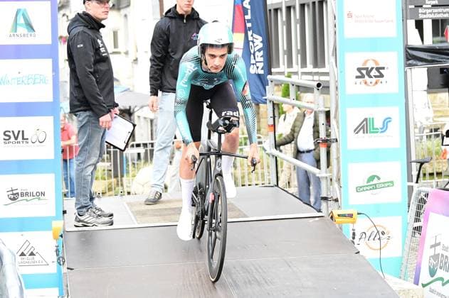 03.09.2026 xkhx Sauerland Rundfahrt 2026 internationales Etappenrennen Etappe 1 2. Platz Miguel Heidemann (Rembe - rad-net)