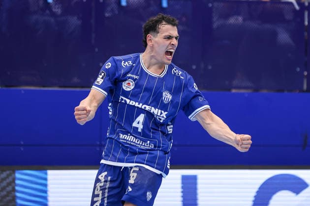 2026.09.03, xkwix, Handball, Handball-Bundesliga, TBV Lemgo Lippe - HSG Wetzlar, PHOENIX CONTACT arena, 2.Spieltag, Saison 2026 2027: Samuel Zehnder (TBV Lemgo Lippe 4) jubelt Photo: xKamilxWilkowskixPressefotoKochx Nordrhein-Westfalen Deutschland