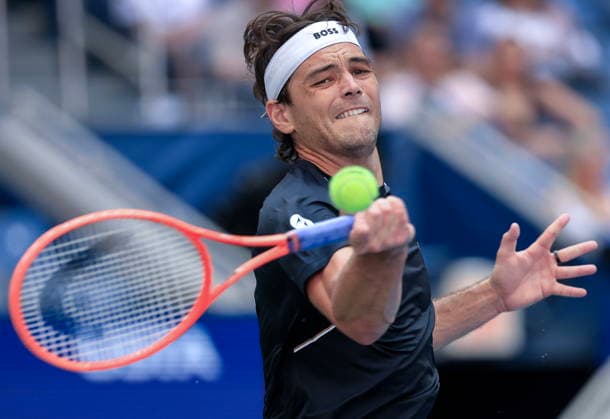 US Open tennis tournament - Day 5 Taylor Fritz of USA in action against Mattia Bellucci of Italy during the Men s Singles second round of the US Open Tennis Championships in Flushing Meadows, New York, USA, 03 September 2026. FLUSHING MEADOWS NEW YORK United States  Copyright: xCRISTOBALxHERRERA-ULASHKEVICHx