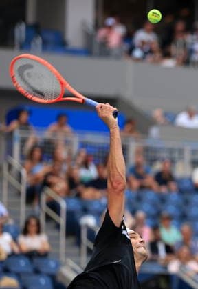 US Open tennis tournament - Day 5 Taylor Fritz of USA in action against Mattia Bellucci of Italy during the Men s Singles second round of the US Open Tennis Championships in Flushing Meadows, New York, USA, 03 September 2026. FLUSHING MEADOWS NEW YORK United States  Copyright: xCRISTOBALxHERRERA-ULASHKEVICHx