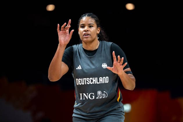 Germany Team Practice - FIBA Women s Basketball World Cup 2026. Nyara Sabally is seen during practice of the Germany national team, Nationalteam at the FIBA Women s Basketball World Cup 2026 in Berlin, Germany, on September 3, 2026. Berlin Germany  Copyright: xMarcinxGolbax originalFilename:golba-germanyt260903_npNb8.jpg