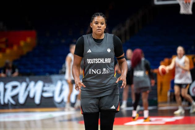 Germany Team Practice - FIBA Women s Basketball World Cup 2026. Nyara Sabally is seen during practice of the Germany national team, Nationalteam at the FIBA Women s Basketball World Cup 2026 in Berlin, Germany, on September 3, 2026. Berlin Germany  Copyright: xMarcinxGolbax originalFilename:golba-germanyt260903_npyRw.jpg