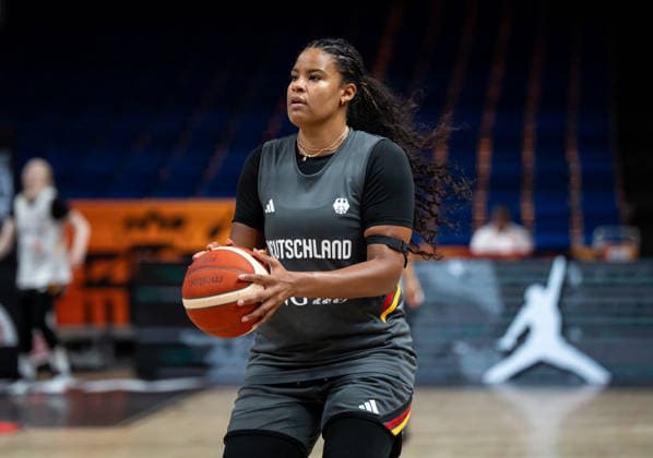 Germany Team Practice - FIBA Women s Basketball World Cup 2026. Nyara Sabally is seen during practice of the Germany national team, Nationalteam at the FIBA Women s Basketball World Cup 2026 in Berlin, Germany, on September 3, 2026. Berlin Germany  Copyright: xMarcinxGolbax originalFilename:golba-germanyt260903_npZj2.jpg