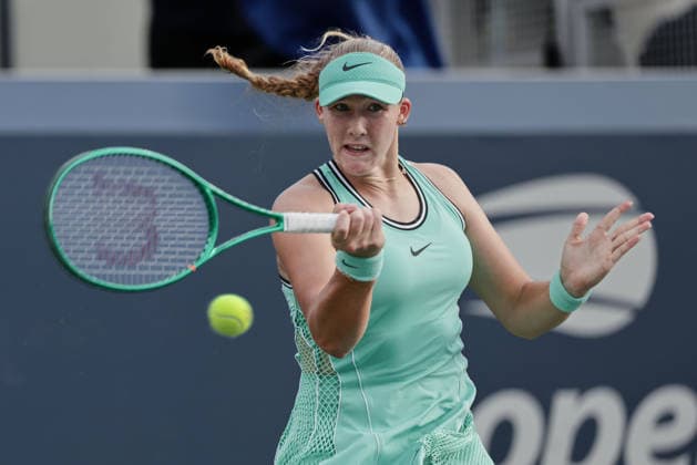 Mirra Andreeva, US Open Championships, Billie Jean King National Tennis Center, Flushing Meadows, New York, USA . Copyright: xJuergenxHasenkopfx