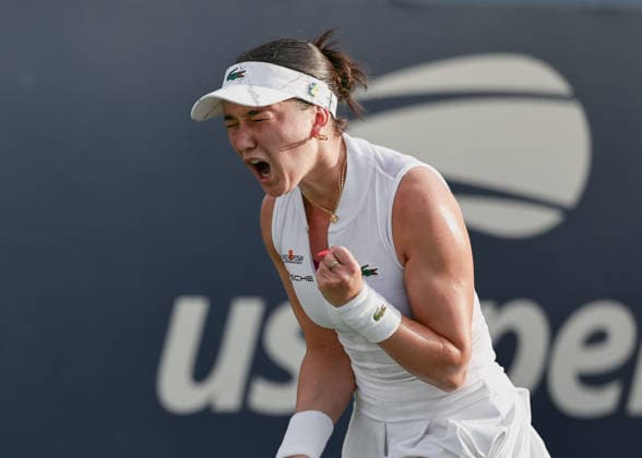 Eva Lys macht die Faust und jubelt,Jubel,Emotion, US Open Championships, Billie Jean King National Tennis Center, Flushing Meadows, New York, USA . Copyright: xJuergenxHasenkopfx