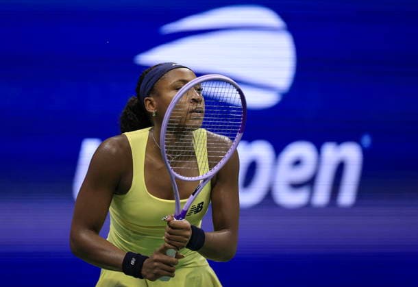 US Open tennis tournament - Day 5 Coco Gauff of the USA in action against Paula Badosa of Spain during the Women s Singles second round of the US Open Tennis Championships in Flushing Meadows, New York, USA, 03 September 2026. FLUSHING MEADOWS NEW YORK United States  Copyright: xCRISTOBALxHERRERA-ULASHKEVICHx