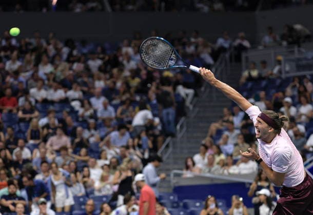 US Open tennis tournament - Day 5 Alexander Zverev of Germany in action against Quentin Halys of France during the Men s Singles second round of the US Open Tennis Championships in Flushing Meadows, New York, USA, 03 September 2026. FLUSHING MEADOWS NEW YORK United States  Copyright: xCRISTOBALxHERRERA-ULASHKEVICHx