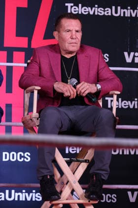 Chavez v Chavez Documentary Series press conference, PK, Pressekonferenz Former Mexican boxer Julio Cesar Chavez speaks during the press conference for the ViX Original documentary series Chavez v. Chavez at Videocine. on September 3, 2026 in Mexico City, Mexico. (Photo by Yamak Perea Eyepix Group) Copyright: xYamakxPerea xEyepixxGroupx YP_03092026_197137