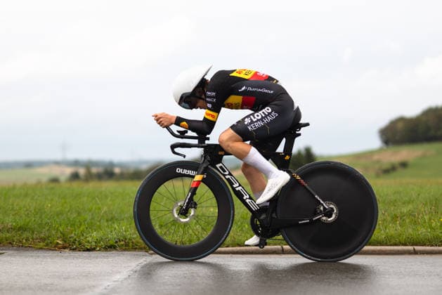 Radsport, 1.Etappe Sauerlandrundfahrt, Einzelzeitfahren über 13,5km, 04.09.2026 Louis Grupp (GER, Team Lotto Kern-Haus Outlet Montabaur) Brilon Nordrhein-Westfalen Deutschland Copyright: xMarcelxHilgerx