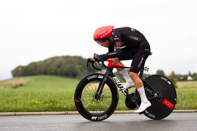 Radsport, 1.Etappe Sauerlandrundfahrt, Einzelzeitfahren über 13,5km, 04.09.2026 Mathias Guillemette (CAN, Tudor Pro Cycling Team U23) Brilon Nordrhein-Westfalen Deutschland Copyright: xMarcelxHilgerx