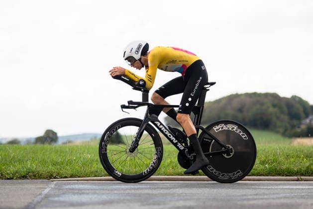 Radsport, 1.Etappe Sauerlandrundfahrt, Einzelzeitfahren über 13,5km, 04.09.2026 Philipp Hofbauer (AUT, Team Vorarlberg) Brilon Nordrhein-Westfalen Deutschland Copyright: xMarcelxHilgerx