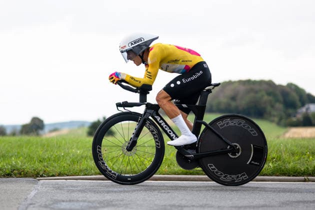 Radsport, 1.Etappe Sauerlandrundfahrt, Einzelzeitfahren über 13,5km, 04.09.2026 Giacomo Ballabio (ITA, Team Vorarlberg) Brilon Nordrhein-Westfalen Deutschland Copyright: xMarcelxHilgerx