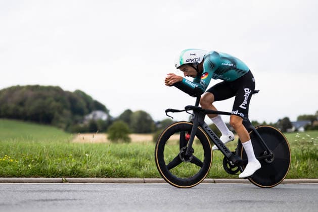 Radsport, 1.Etappe Sauerlandrundfahrt, Einzelzeitfahren über 13,5km, 04.09.2026 Miguel Heidemann (GER, REMBE rad-net) Brilon Nordrhein-Westfalen Deutschland Copyright: xMarcelxHilgerx