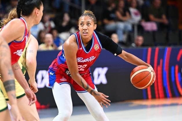 Australia v Puerto Rico - FIBA Women s Basketball World Cup 2026 BERLIN, GERMANY - SEPTEMBER 04 : Guirantes Arella guard of Puerto Rico during the FIBA Women s Basketball World Cup group C phase match between Australia and Puerto Rico in Berlin on September 4, 2026 in Berlin, Germany, 04 09 2026 Berlin Germany  Copyright: xVincentxKalutx