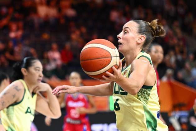 Australia v Puerto Rico - FIBA Women s Basketball World Cup 2026 BERLIN, GERMANY - SEPTEMBER 04 : Talbot Steph small forward of Australia during the FIBA Women s Basketball World Cup group C phase match between Australia and Puerto Rico in Berlin on September 4, 2026 in Berlin, Germany, 04 09 2026 Berlin Germany  Copyright: xVincentxKalutx