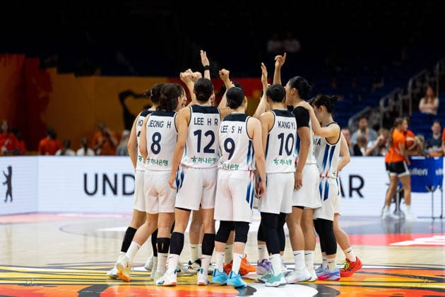 koreanische Mannschaft beim Huddle, GER, Korea vs. Nigeria, Basketball, FIBA Women s World Cup 2026, Gruppenphase, Spieltag 1, 04.09.2026 GER, Korea vs. Nigeria, Basketball, FIBA Women s World Cup 2026, Spieltag 1, 04.09.2026 Berlin Copyright: xEibner-Pressefoto MaxxVincenx EP_MVN