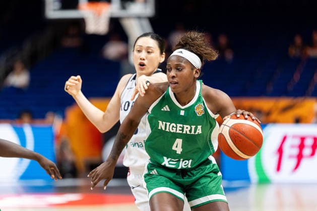 Elizabeth Balogun (Nigeria, 04) im Dribbling gegen Leeseul Kang (Korea, 03), GER, Korea vs. Nigeria, Basketball, FIBA Women s World Cup 2026, Gruppenphase, Spieltag 1, 04.09.2026 GER, Korea vs. Nigeria, Basketball, FIBA Women s World Cup 2026, Spieltag 1, 04.09.2026 Berlin Copyright: xEibner-Pressefoto MaxxVincenx EP_MVN