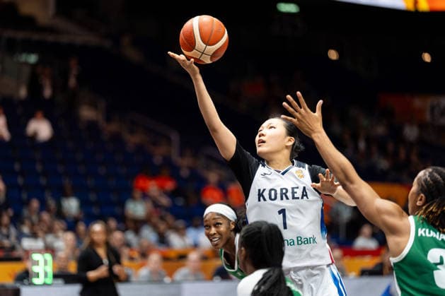 Jihyun Park (Korea, 01) beim Korbleger, GER, Korea vs. Nigeria, Basketball, FIBA Women s World Cup 2026, Gruppenphase, Spieltag 1, 04.09.2026 GER, Korea vs. Nigeria, Basketball, FIBA Women s World Cup 2026, Spieltag 1, 04.09.2026 Berlin Copyright: xEibner-Pressefoto MaxxVincenx EP_MVN