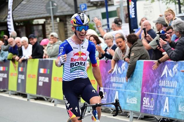 04.09.2026 xkhx Sauerland Rundfahrt 2026 internationales Etappenrennen Etappe 2 Sieger Max Bock (Red Bull - Bora - hansgrohe Rookies)