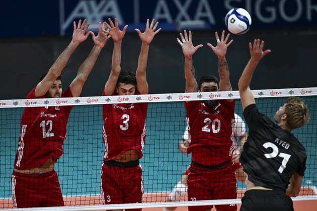 Turkiye v Denmark - CEV EuroVolley 2026 Men Friendly Match ANKARA, TURKIYE - SEPTEMBER 4: Mads Kyed (R) of Denmark in action during a friendly match ahead of the 2026 CEV Men s European Volleyball Championship between Turkiye and Denmark at Baskent Volleyball Hall in Ankara, Turkiye, on September 4, 2026. Ismail Kaplan Anadolu Ankara Turkey. Editorial use only. Please get in touch for any other usage.  Copyright: x2026xAnadoluxIsmailxKaplanx