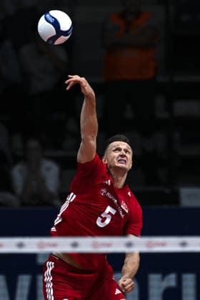 Turkiye v Denmark - CEV EuroVolley 2026 Men Friendly Match ANKARA, TURKIYE - SEPTEMBER 4: Samet Ahmet (5) of Turkiye in action during a friendly match ahead of the 2026 CEV Men s European Volleyball Championship between Turkiye and Denmark at Baskent Volleyball Hall in Ankara, Turkiye, on September 4, 2026. Ismail Kaplan Anadolu Ankara Turkey. Editorial use only. Please get in touch for any other usage.  Copyright: x2026xAnadoluxIsmailxKaplanx