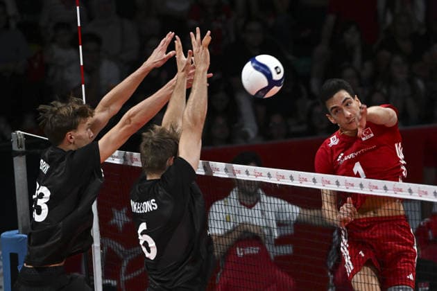 Turkiye v Denmark - CEV EuroVolley 2026 Men Friendly Match ANKARA, TURKIYE - SEPTEMBER 4: Kaan Gurbuz (1) of Turkiye in action during a friendly match ahead of the 2026 CEV Men s European Volleyball Championship between Turkiye and Denmark at Baskent Volleyball Hall in Ankara, Turkiye, on September 4, 2026. Ismail Kaplan Anadolu Ankara Turkey. Editorial use only. Please get in touch for any other usage.  Copyright: x2026xAnadoluxIsmailxKaplanx