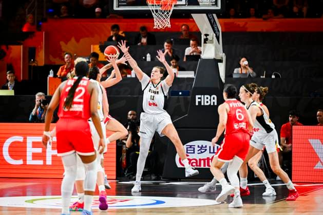Belgium v Turkey - FIBA Women s Basketball World Cup 2026 BERLIN, GERMANY - SEPTEMBER 04 : Linskens Kyara center of Belgium in action during the FIBA Women s Basketball World Cup group C phase match between Belgium and Turkey in Berlin on September 4, 2026 in Berlin, Germany, 04 09 2026 Berlin Germany  Copyright: xVincentxKalutx