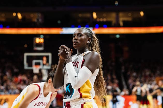 FIBA Women™s Basketball World Cup 2026: Spanien vs. Deutschland, 04.09.2026 Awa Fam (Spanien, 11); Basketball, FIBA Women™s Basketball World Cup 2026, Gruppenphase, Gruppe A, 1. Spieltag: Spanien vs. Deutschland am 04.09.2026 in der Uber Arena, Berlin *** FIBA Women’s Basketball World Cup 2026: Spain vs. Germany, September 4, 2026, Awa Fam Spain, 11 Basketball, FIBA Women’s Basketball World Cup 2026, Group Stage, Group A, Matchday 1: Spain vs. Germany on September 4, 2026, at the Uber Arena, Berlin Copyright: xBEAUTIFULxSPORTS Tonhäuserx
