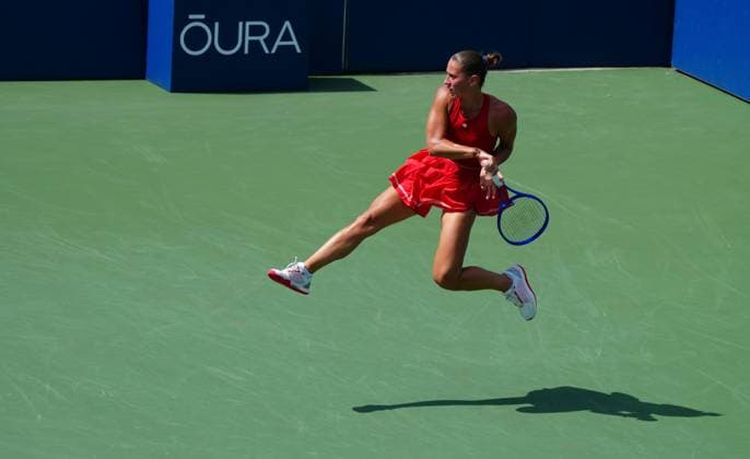 Marta Kostyuk in third round action 2026 US Open, Day Six, USTA Billie Jean King National Tennis Center, New York, USA - 04 Sep 2026New York USTA Billie Jean King National T New York (NY) United States of America EDITORIAL USE ONLY No use with unauthorised audio, video, data, fixture lists, club league logos or live services. Online in-match use limited to 120 images, no video emulation. No use in betting, games or single club league player publications.  Copyright: xJavierxGarcia Shutterstockx 17133421s