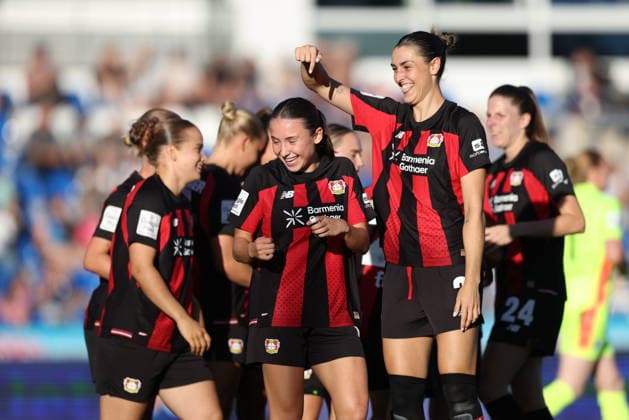 GER, Sinsheim, TSG Hoffenheim vs Bayer 04 Leverkusen, Google Pixel Frauen Bundesliga, Fussball, DFB, Spielzeit 2026 2027, Dietmar Hopp Stadion, 3. Spieltag im Bild: Loreen Bender (Bayer 04 Leverkusen Frauen 19) erzielt den Treffer zum 0:1, Tor, Jubel und Freude, Emotionen DFB DFL REGULATIONS PROHIBIT ANY USE OF PHOTOGRAPHS AS IMAGE SEQUENCES AND OR QUASI-VIDEO, 04.09.2026 *** GER, Sinsheim, TSG Hoffenheim vs. Bayer 04 Leverkusen, Google Pixel Women s Bundesliga, Soccer, DFB, 2026–2027 Season, Dietmar Hopp Stadium, Matchday 3 in pictures: Loreen Bender of Bayer 04 Leverkusen Women’s Team 19 scores the goal to make it 0–1, goal, Celebration and Joy, Emotions. DFB and DFL regulations prohibit any use of photographs as image sequences and or quasi-video. April 9, 2026 Copyright: HMBxMedia HendrikxHamelau