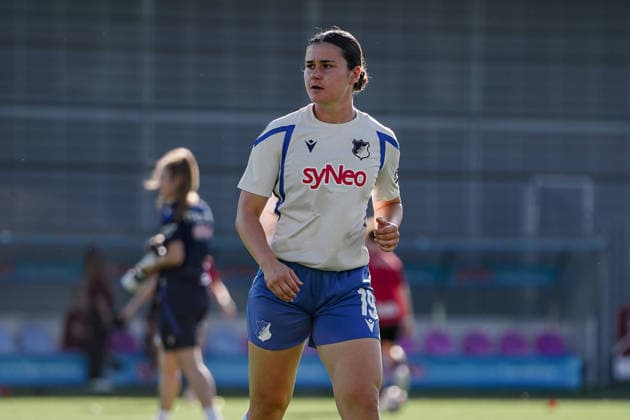 Deutschland: Fussball Saison 2026 2027 , Google Pixel Frauen-Bundesliga , 3. Spieltag , TSG 1899 Hoffenheim Frauen vs. Bayer 04 Leverkusen Frauen - Dietmar-Hopp-Stadion (Hoffenheim) : Svenja Fölmli Svenja Foelmli Svenja Folmli (TSG Hoffenheim, 19) Mimik, Gesichtsausdruck, Emotion, Aufwärmen Hoffenheim Dietmar-Hopp-Stadion Deutschland Germany *** Germany Soccer Season 2026–2027, Google Pixel Women s Bundesliga, Matchday 3, TSG 1899 Hoffenheim Women vs. Bayer 04 Leverkusen Women, Dietmar Hopp Stadium, Hoffenheim, Svenja Fölmli, Svenja Foelmli, Svenja Folmli, TSG Hoffenheim, 19 Facial expressions, Emotion, Warm-up, Hoffenheim, Dietmar Hopp Stadium, Germany Copyright: xBennetxLongx