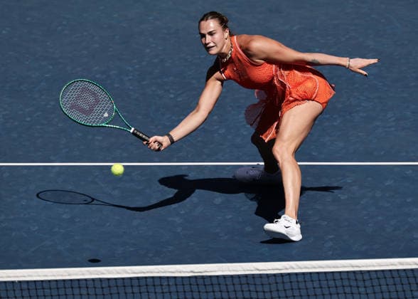 Aryna Sabalenka, US Open Championships, Billie Jean King National Tennis Center, Flushing Meadows, New York, USA . *** Aryna Sabalenka, U.S. Open, Billie Jean King National Tennis Center, Flushing Meadows, New York, USA Copyright: xJuergenxHasenkopfx