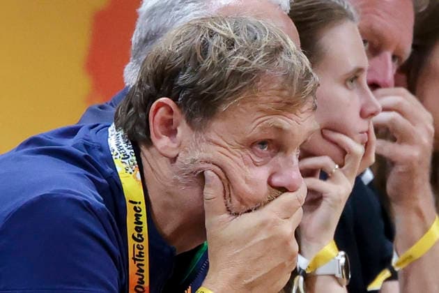 Bjoern Gulden (CEO adidas) looks dejected during the FIBA Women s Basketball World Cup Germany 2026 group match between Spain and Germany at Berlin Arena on September 4, 2026 in Berlin, Germany. (Photo by Marco Steinbrenner DeFodi Images) - *** Bjoern Gulden, CEO of adidas, looks dejected during the FIBA Women s Basketball World Cup Germany 2026 group match between Spain and Germany at the Berlin Arena on September 4, 2026, in Berlin, Germany. Photo by Marco Steinbrenner, DeFodi Images