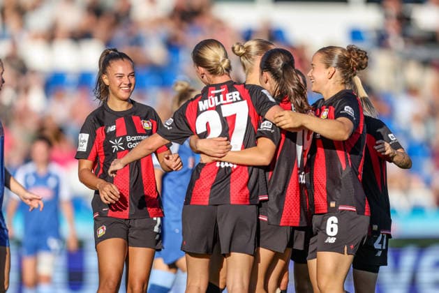 GER, Sinsheim, TSG Hoffenheim vs Bayer 04 Leverkusen, Google Pixel Frauen Bundesliga, Fussball, DFB, Spielzeit 2026 2027, Dietmar Hopp Stadion, 3. Spieltag im Bild: Loreen Bender (Bayer 04 Leverkusen Frauen 19) erzielt den Treffer zum 0:1, Tor, Jubel und Freude, Emotionen DFB DFL REGULATIONS PROHIBIT ANY USE OF PHOTOGRAPHS AS IMAGE SEQUENCES AND OR QUASI-VIDEO, 04.09.2026 *** GER, Sinsheim, TSG Hoffenheim vs. Bayer 04 Leverkusen, Google Pixel Women s Bundesliga, Soccer, DFB, 2026–2027 Season, Dietmar Hopp Stadium, Matchday 3 in pictures: Loreen Bender of Bayer 04 Leverkusen Women’s Team 19 scores the goal to make it 0–1, goal, Celebration and joy, emotions. DFB and DFL regulations prohibit any use of photographs as image sequences and or quasi-video. April 9, 2026 Copyright: HMBxMedia HendrikxHamelau