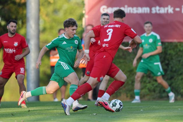 04.09.2026, Herren, Fussball, Saison 2026 2027, Regionalliga Bayern, 7. Spieltag: TSV Aubstadt - SpVgg Ansbach Nico Hayer ( 28, SpVgg Ansbach) Sulzfeld Schulstadion Aubstadt (NGN Arena) Bayern Deutschland