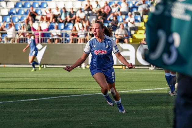 Deutschland: Fussball Saison 2026 2027 , Google Pixel Frauen-Bundesliga , 3. Spieltag , TSG 1899 Hoffenheim Frauen vs. Bayer 04 Leverkusen Frauen - Dietmar-Hopp-Stadion (Hoffenheim) : Marie Steiner (TSG Hoffenheim, 9) Tor und Torjubel zum 1:1, Tor, Torjubel, Jubel, Freude, Emotionen Hoffenheim Dietmar-Hopp-Stadion Deutschland Germany *** Germany Soccer Season 2026–2027, Google Pixel Women s Bundesliga, Matchday 3, TSG 1899 Hoffenheim Women vs. Bayer 04 Leverkusen Women, Dietmar Hopp Stadium, Hoffenheim, Marie Steiner, TSG Hoffenheim, 9th goal and goal celebration for the 1–1 tie, goal, goal celebration, cheering, joy, emotions, Hoffenheim, Dietmar Hopp Stadium, Germany Copyright: xBennetxLongx