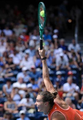 US Open tennis tournament - Day 6 Aryna Sabalenka of Belarus in action against Kamilla Rakhimova of Uzbekistan during the Women s Singles round 3 of the US Open Tennis Championship at the USTA Billie Jean King National Tennis Center in Flushing Meadows, New York, USA, 04 September 2026. The 2026 US Open tournament runs from 23 August through 13 September. FLUSHING MEADOWS NEW YORK United States  Copyright: xCRISTOBALxHERRERA-ULASHKEVICHx
