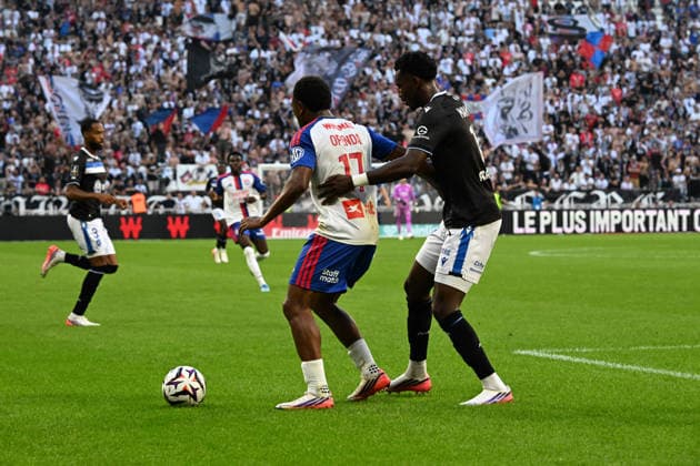 Football : Olympique Lyonnais v Auxerre - French ligue 1- 04 09 2026 Lois OPENDA of Lyon during the French ligue 1 match between Olympique Lyonnais and Auxerre at Groupama Stadium Decines Charpieu Lyon on September 04, 2026 , France LYONFrance  Copyright: xMouradxAllilix