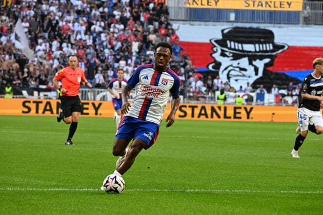 Football : Olympique Lyonnais v Auxerre - French ligue 1- 04 09 2026 Lois OPENDA of Lyon during the French ligue 1 match between Olympique Lyonnais and Auxerre at Groupama Stadium Decines Charpieu Lyon on September 04, 2026 , France LYONFrance  Copyright: xMouradxAllilix