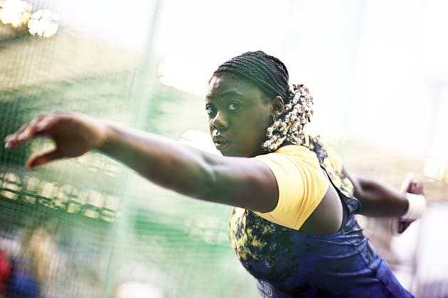 United States s Cierra Jackson pictured in action during the discus throw event, at the 50th edition of the Memorial Van Damme Diamond League athletics event in Brussels, Friday 4 September 2026. JASPERxJACOBS  x185249920x