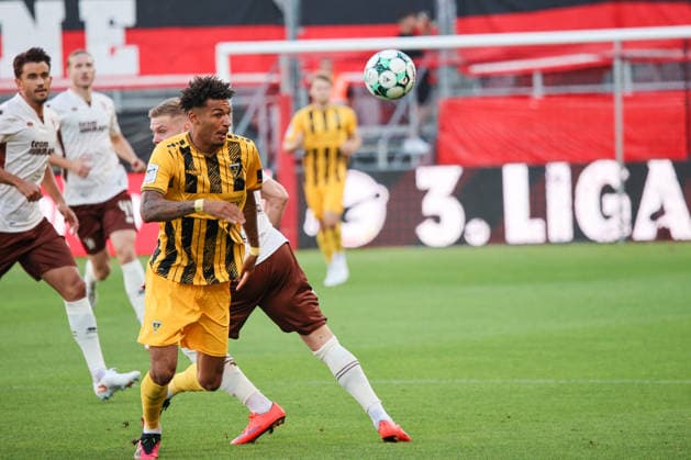 Joel da Silva Kiala (Alemannia Achen, Nr.37) beim Spiel FC Ingolstadt 04 gegen Alemannia Aachen am 04.09.2026, DFB regulations prohibit any use of photographs as image sequences and or quasi-video. GER, Fussball, 3. Liga, Spieltag 4, FC Ingolstadt 04 gegen Alemannia Aachen, 04.09.2026, Audi Sportpark Ingolstadt Copyright: xEibner-Pressefoto OliverxSTRISCHx EP-OSH