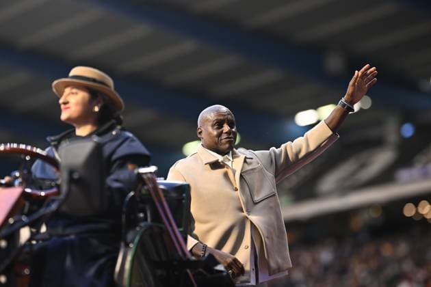 Memorial Van Damme 2025 - Wanda Diamond League - day 1 BRUSSELS, BELGIUM - SEPTEMBER 04 : Carl Lewis during day 1 of the 50th edition of the 2026 IAAF Wanda Diamond League Allianz Memorial Van Damme athletics meeting in the King Baudouin Stadium in on September 4, 2026 in Brussels, Belgium, 04 09 2026 Brussels Belgium  Copyright: xGvgx
