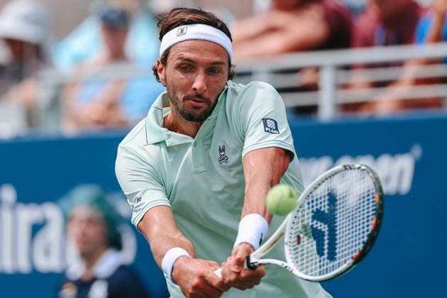 US Open tennis tournament - Day 6 Arthur Rinderknech of France in action against Daniil Medvedev of Russiaduring the Men™s Singles round 3 of the US Open Tennis Championship at the USTA Billie Jean King National Tennis Center in Flushing Meadows, New York, USA, 04 September 2026. The 2026 US Open tournament runs from 23 August through 13 September. FLUSHING MEADOWS NEW YORK United States  Copyright: xOLGAxFEDOROVAx
