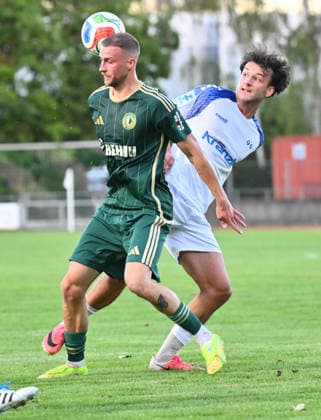 04.09.2026 - Fussball - Saison 2026 2027 - Regionalliga Bayern - 07. Spieltag: SC Eltersdorf SCE ( Quecken ) - FV Illertissen - - xwoxzix - Tom Feulner (23, SC Eltersdorf ) Shaban Veselaj (10, FV Illertissen FVI )