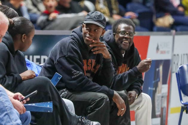 04.09.2026, xgox, Basketball - Testspiel Basketball Loewen Braunschweig - Bamberg Baskets emspor, v.l. Dennis Schröder schaut sich das Testspiel an Braunschweig